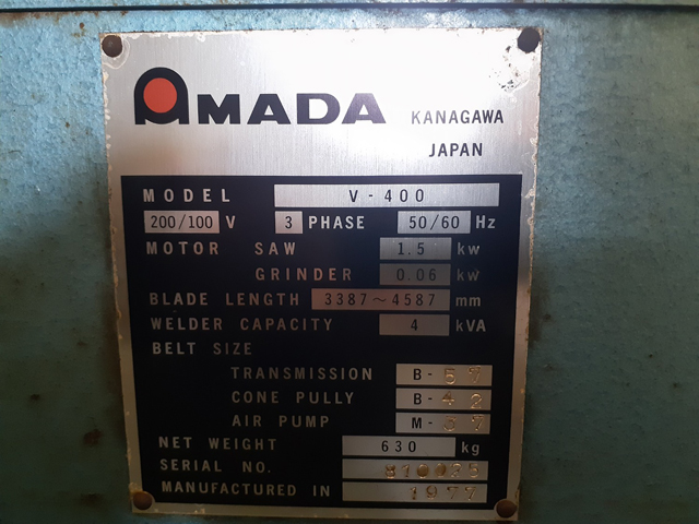 136757 コンターマシン アマダ 1977 V-400の写真3