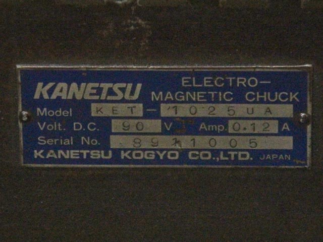 138413 可傾式電磁チャック カネツー  KET-1025UAの写真3