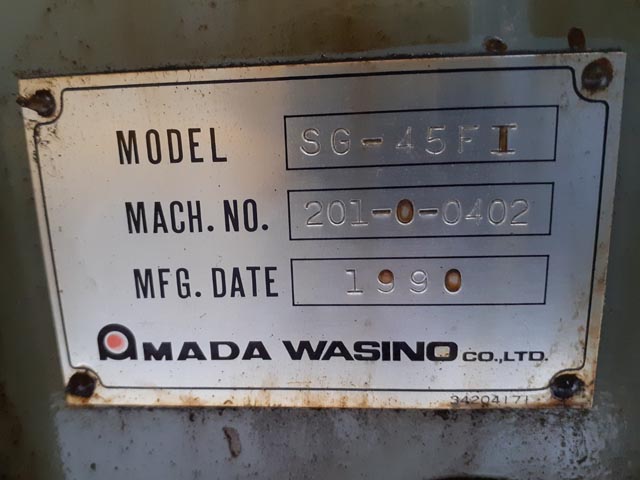165149 成形研削盤 ワシノエンジニアリング 1990 SG-45FIIの写真6