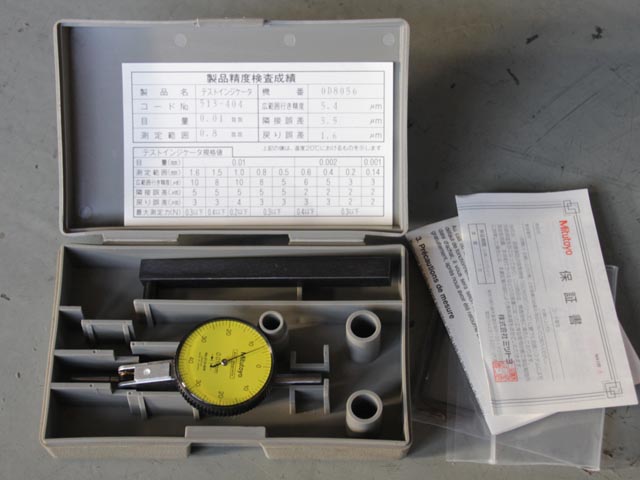 195122 テコ式インジケーター、ダイヤルゲージ ミツトヨ、尾崎省力機械  513-404、PCN-2、47Fの写真01