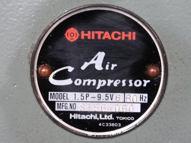200755 レシプロコンプレッサー 日立製作所 1988 1.5P-9.5V6の写真9