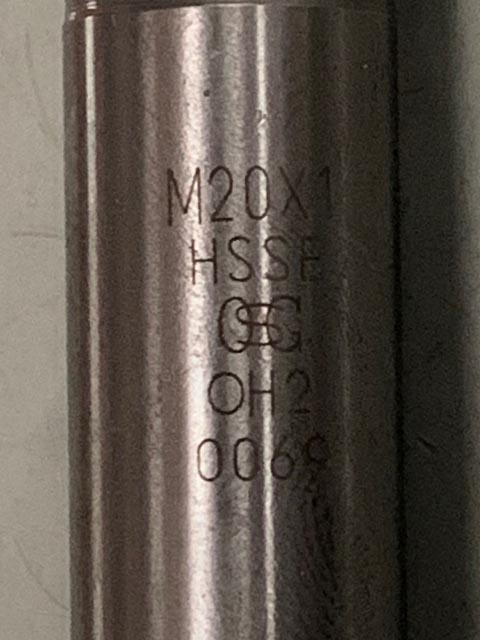 202952 スパイラルタップ OSG  EX-SFT M20x1 OH2 HSSEの写真4