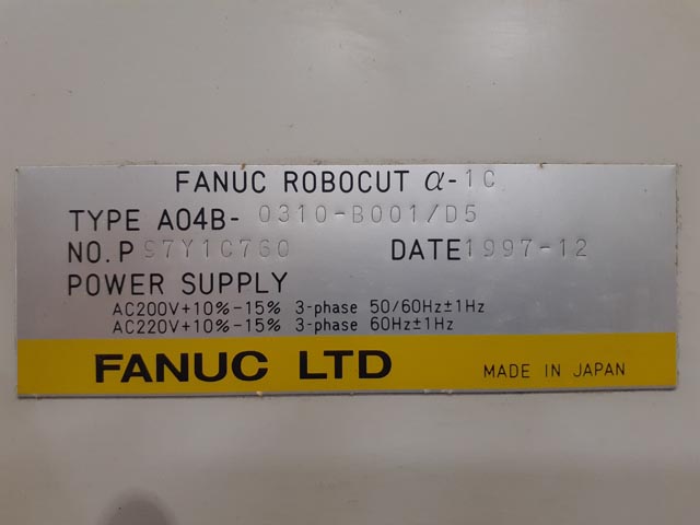 204003 ワイヤーカット ファナック 1997 α-1Cの写真6