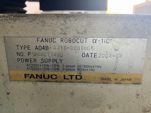 209759 ワイヤーカット ファナック 2004 α-1iCの写真5