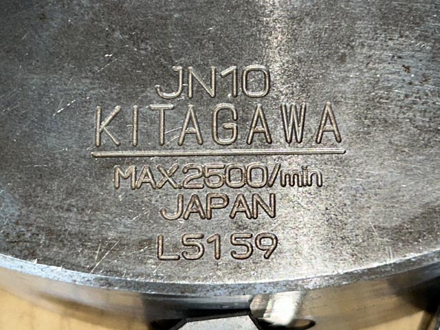 210536 三ツ爪スクロールチャック 北川鉄工所  JN10の写真03