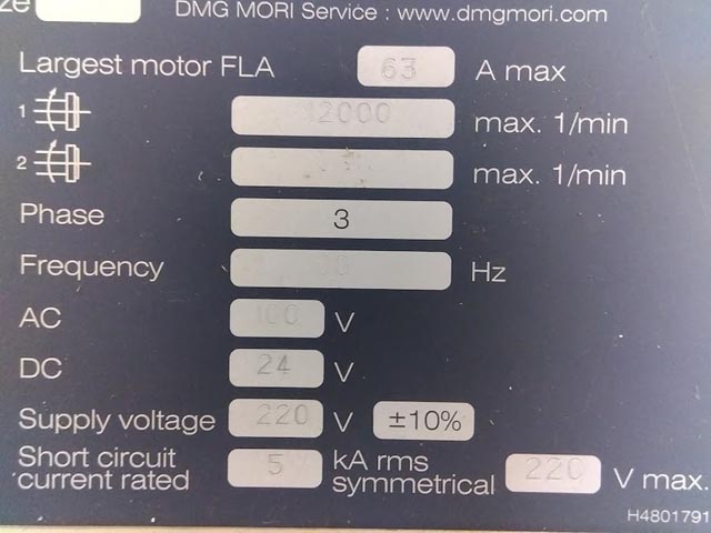 214612 立型マシニングセンタ 森精機 2018 CMX1100Vの写真5
