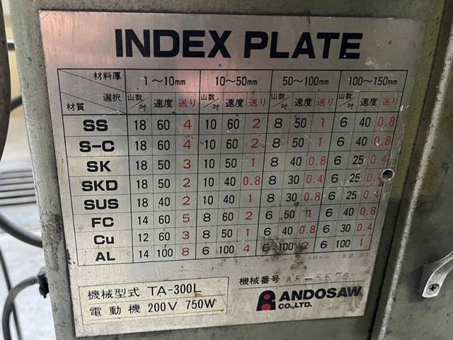 214659 コンターマシン アンドソー 1988 TA-300Lの写真7
