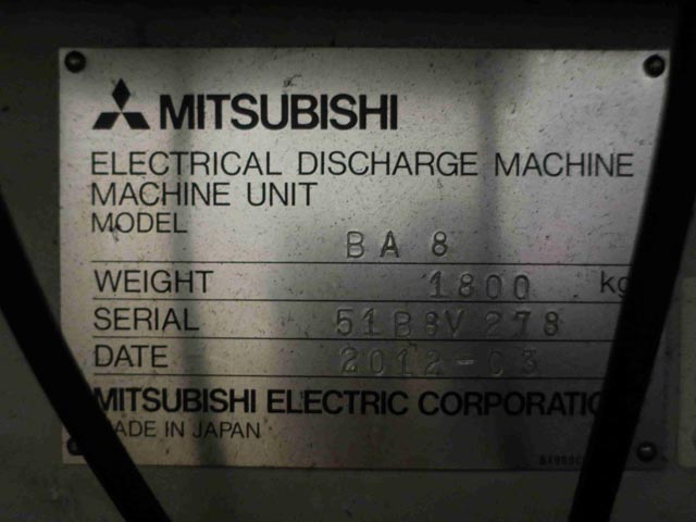 215004 ワイヤーカット 三菱 2012 BA8の写真4