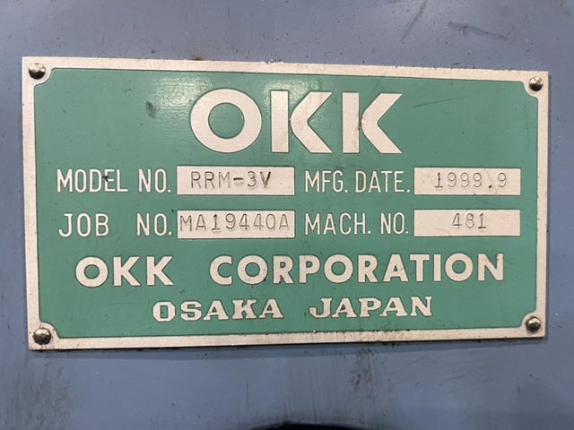 216489 簡易型NC立フライス盤 大阪機工 1999 らくらくミル RRM-3Vの写真4