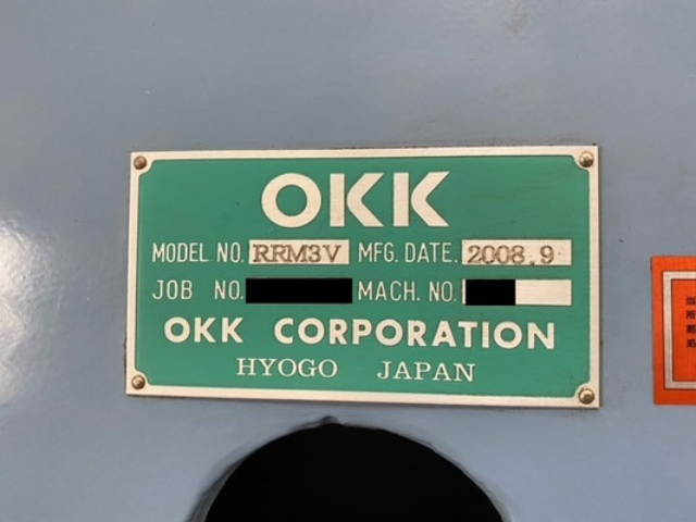 198534 NCフライス盤 大阪機工 2008 らくらくミル RRM-3Vの写真6