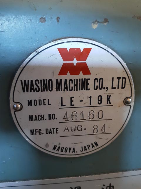 203544 旋盤 ワシノ 1984 LE-19Kの写真9
