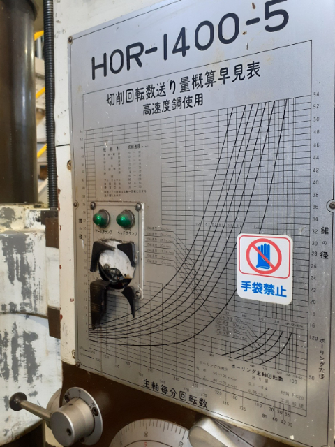 204004 ラジアルボール盤 小川鉄工 1976 HOR-1400の写真7