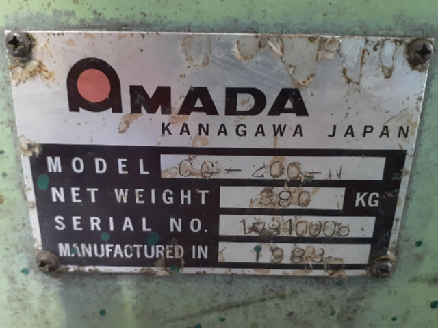 204382 工具研削盤 アマダ 1983 CG-200-Nの写真4