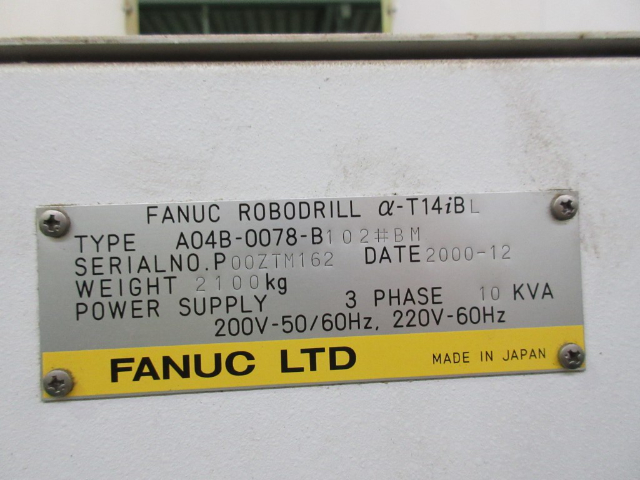 210463 ロボドリル ファナック 2000 α-T14iBLの写真7