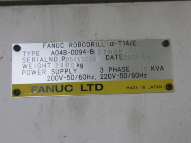 210467 ロボドリル ファナック 2005 α-T14iELの写真7