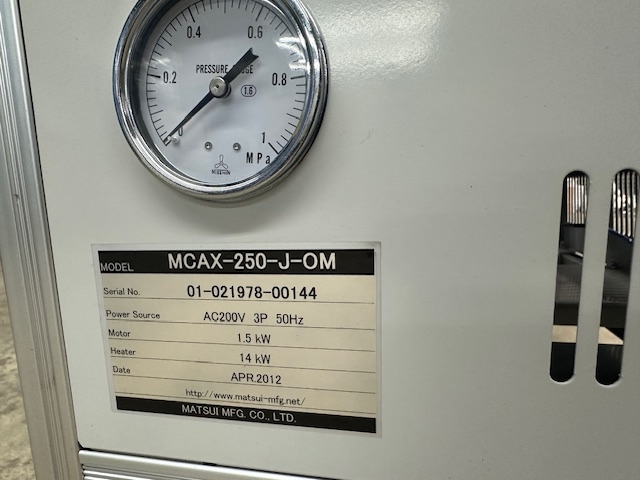 214291 金型温調機 松井製作所 2012 MCAX-250-J-OMの写真7