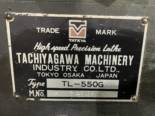 215438 旋盤 立谷川  TL-550Gの写真5