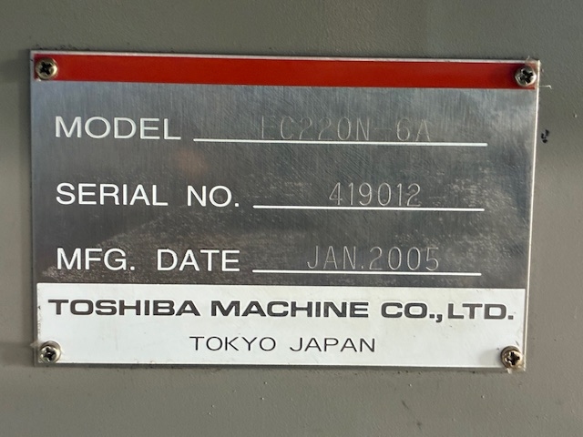 217077 射出成形機 東芝 2005 EC220N-6Aの写真10