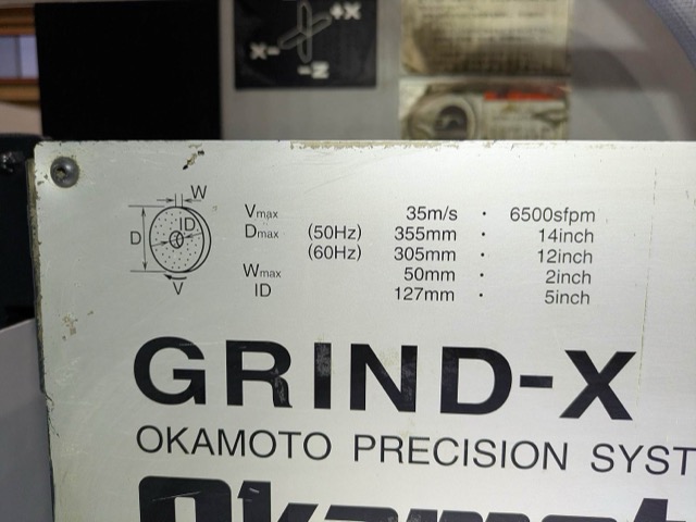 219213 NC横軸ロータリー研削盤 岡本工作  PRG-6DXNCの写真07