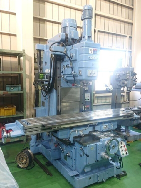 220029 ベッド型立フライス盤 大阪機工 1988 MH-5VJの写真2