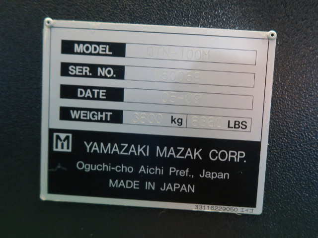 220368 NC旋盤 ヤマザキマザック 2005 QTN-100Mの写真8