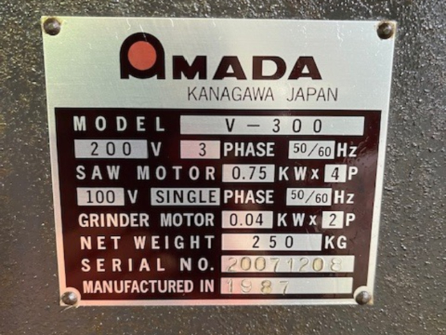 221224 コンターマシン アマダ 1987 V-300の写真8
