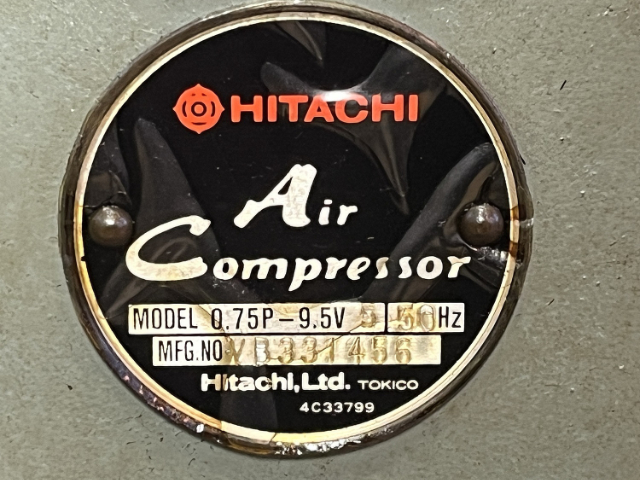 221599 レシプロコンプレッサー 日立製作所  0.75P-9.5V5の写真3