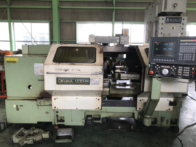 222328 フラット型NC旋盤 オークマ 1991 LS30-Nの写真1
