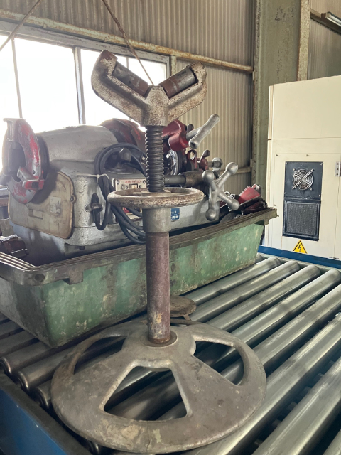 222333  パイプねじ切り機 レッキス工業  90AIIの写真8