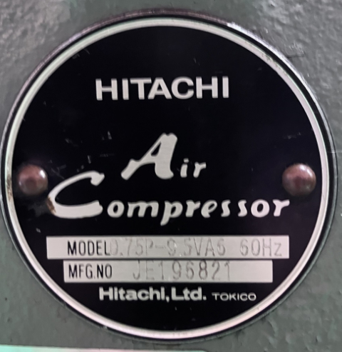 222402 レシプロコンプレッサー 日立産機 1997 0.75P-9.5VA6の写真6