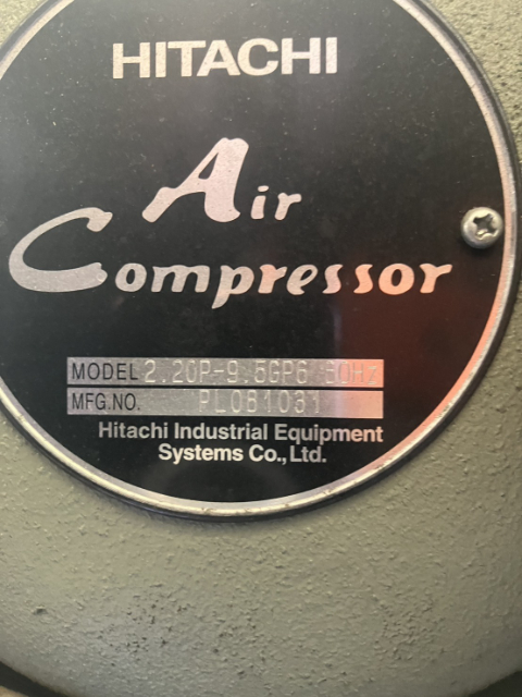 222472 レシプロコンプレッサー 日立製作所  2.2OP-9.5GP6の写真5